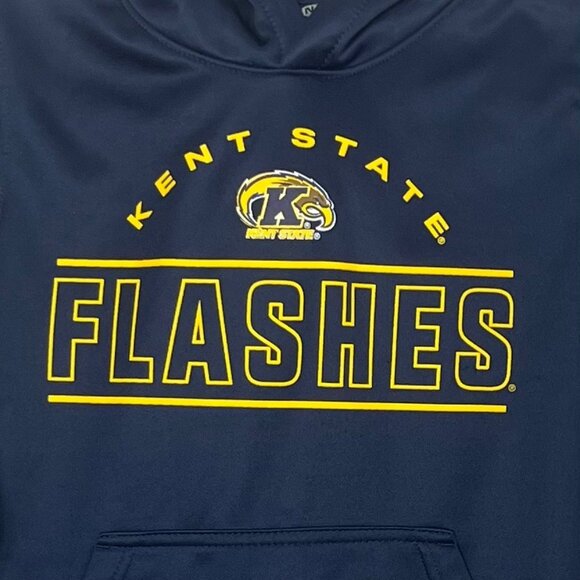 Kent State Flashes Youth Hoodie Medium 10/12 Blue Gen2 - Picture 5 of 9